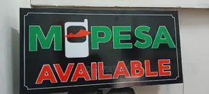 Unique Mpesa Shop Available Signage Made as You Wait