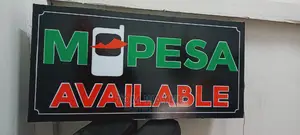 Mpesa Backlit Sign