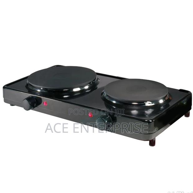 Electric Two Burner Hot Plate. - main view