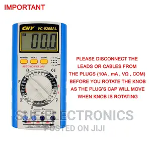 Digital Multimeter Auto Range AC DC Volt Temp Meter