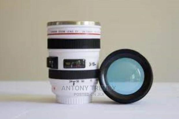 Amazing 400ml Stainless Steel Camera Lens Mug With Lid New F