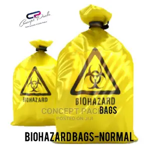 50PCS -24 X 36 YELLOW HEAVY Biohazard Bags-150gg