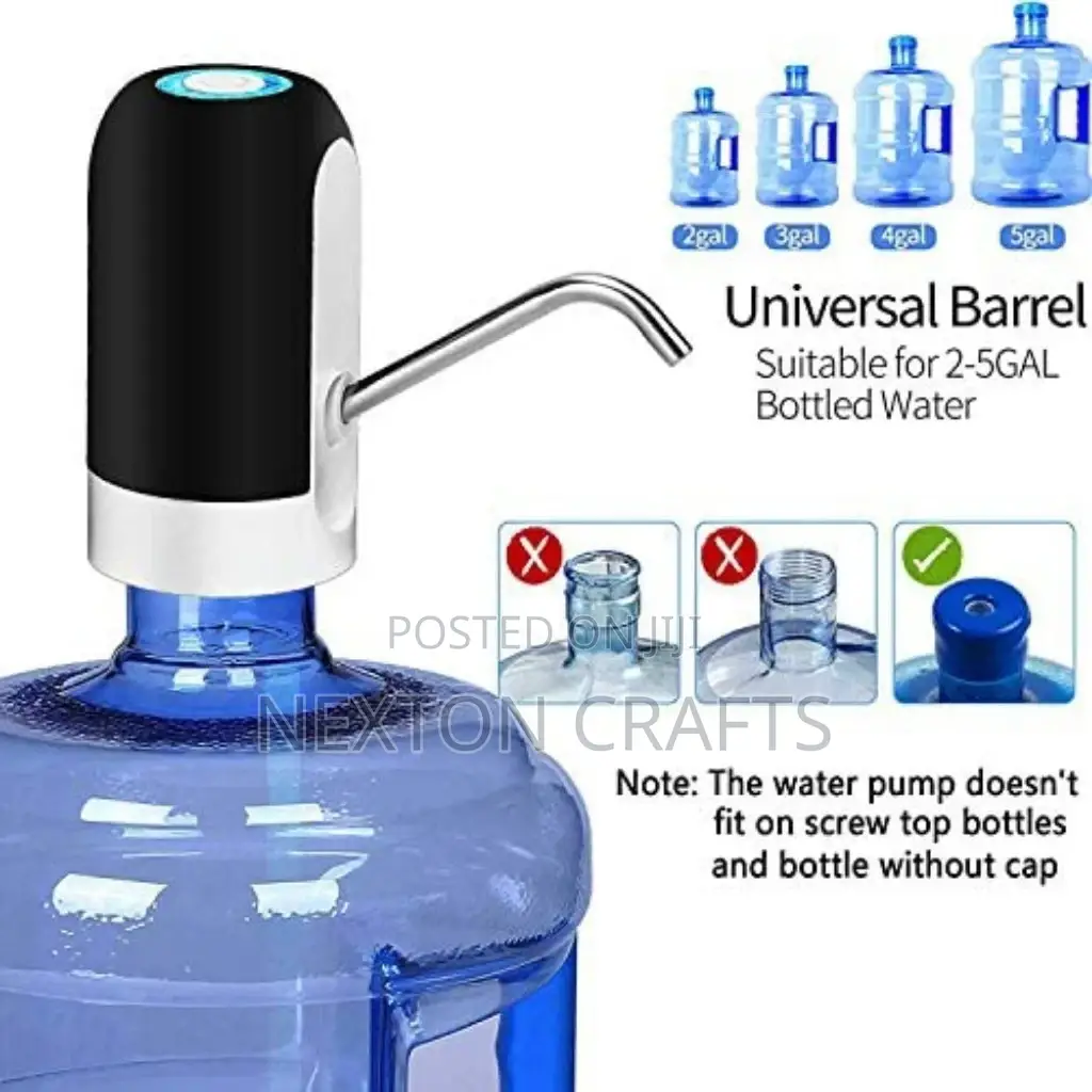 Water Bottle Pump, Automatic Water Dispenser, USB Charging