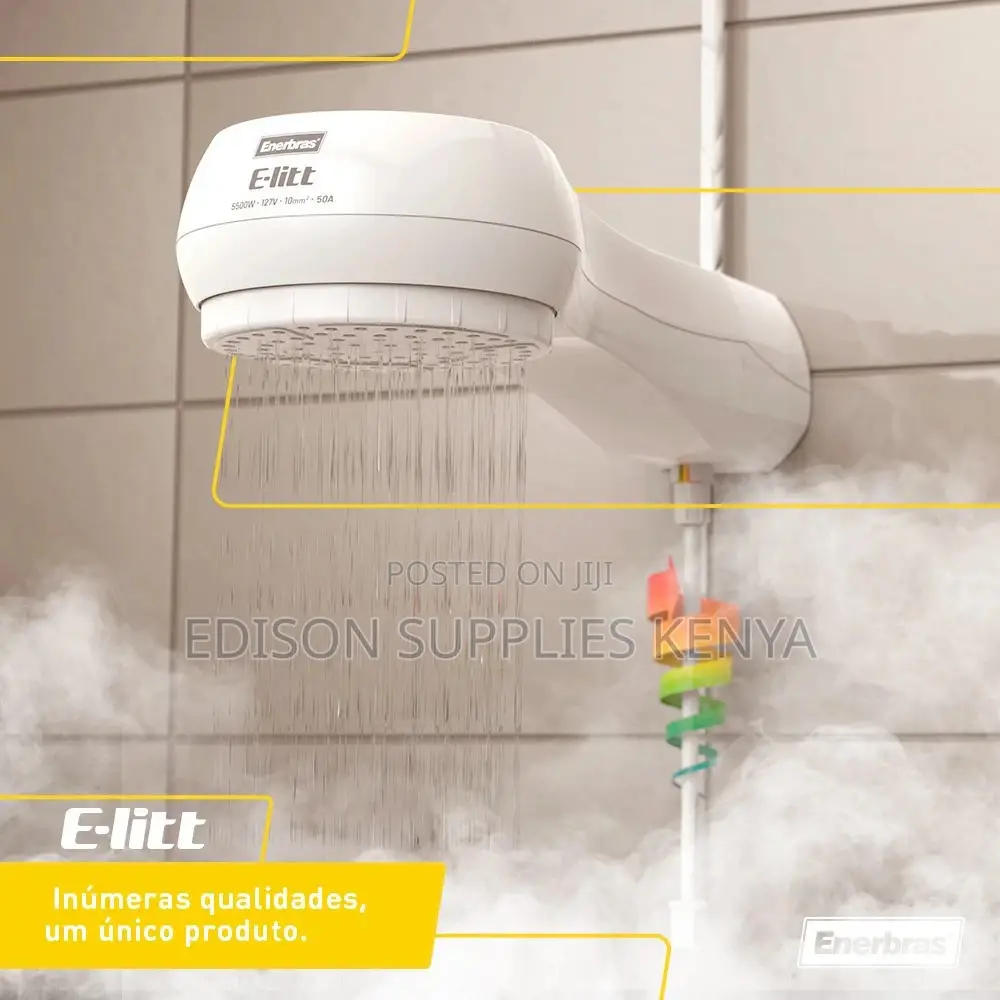 Enerbras E-Litt Grande Instant Shower Stylishly Big