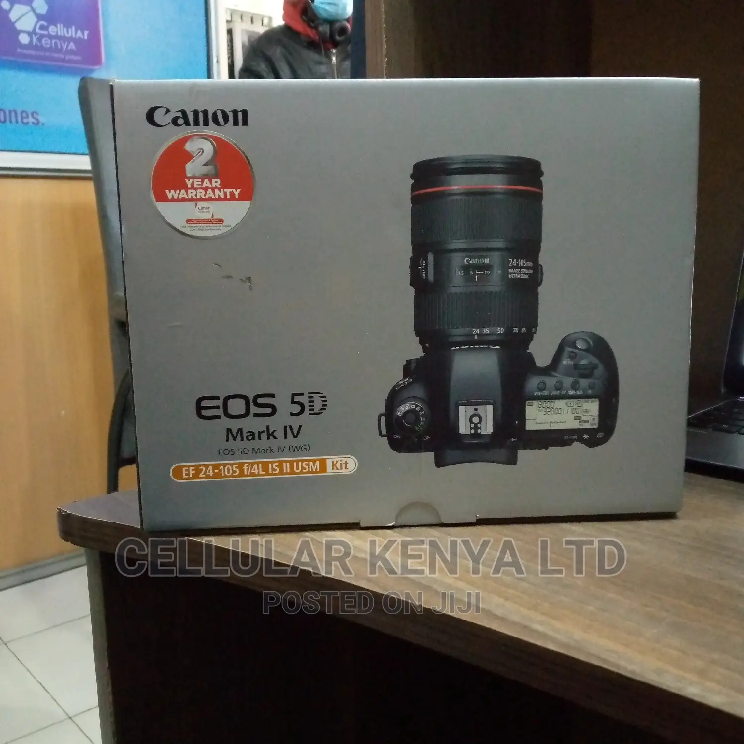 Canon EOS 5D Mark IV DSLR Camera With 24-105mm F/4l II Lens