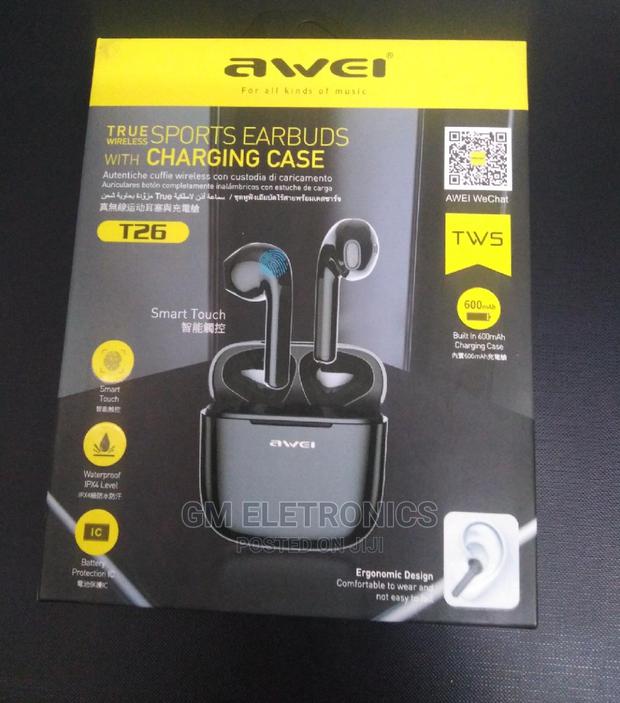 Awei TWS Sport Wireless Earphones With Charging Case.