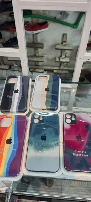 Rainbow Silicone iPhones 12 Back Cases.