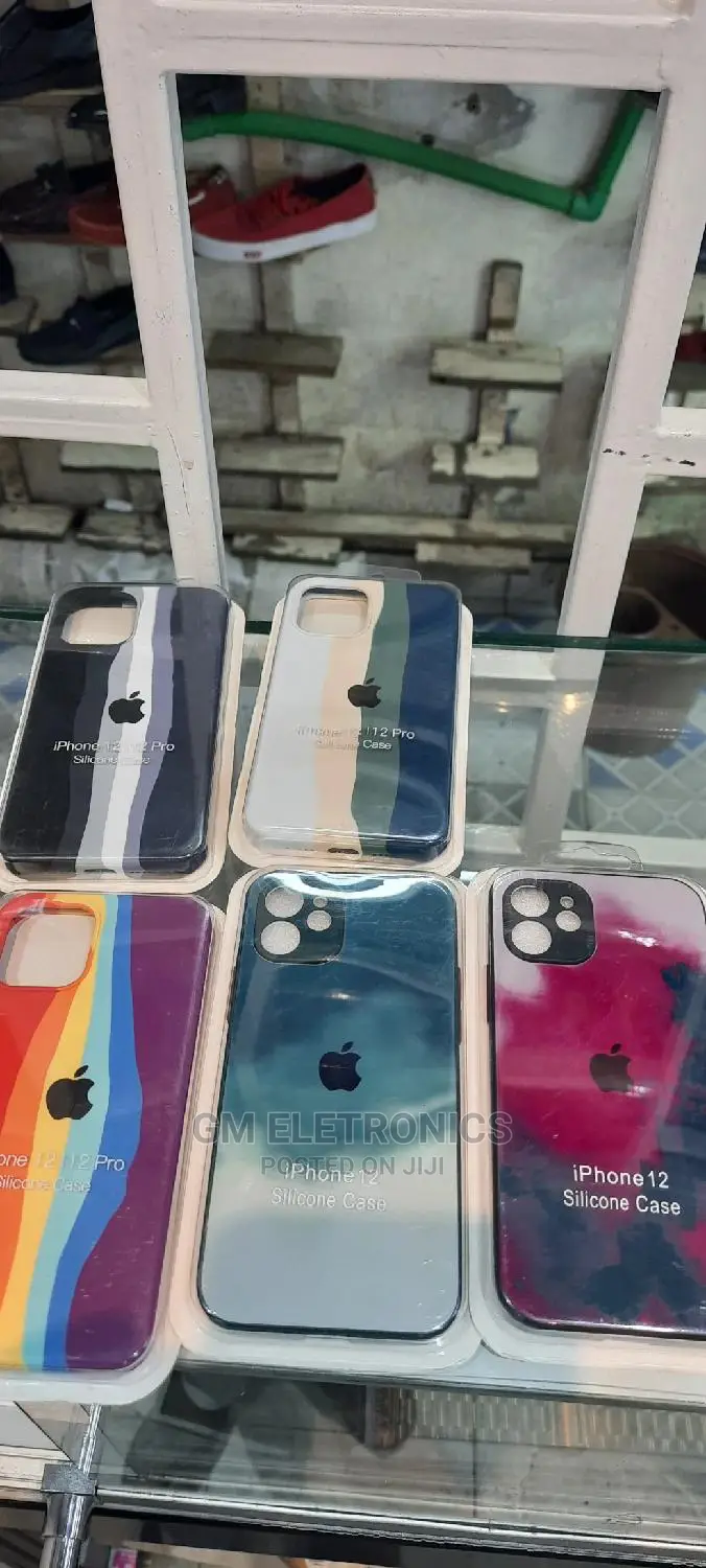 Rainbow Silicone iPhones 12 Back Cases.
