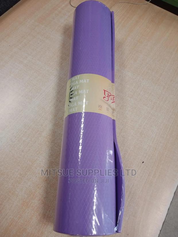 Yoga Mat 7MM Thick Without Bag- Purple - thumbnail 3