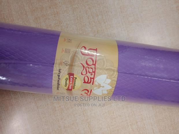 Yoga Mat 7MM Thick Without Bag- Purple - thumbnail 4