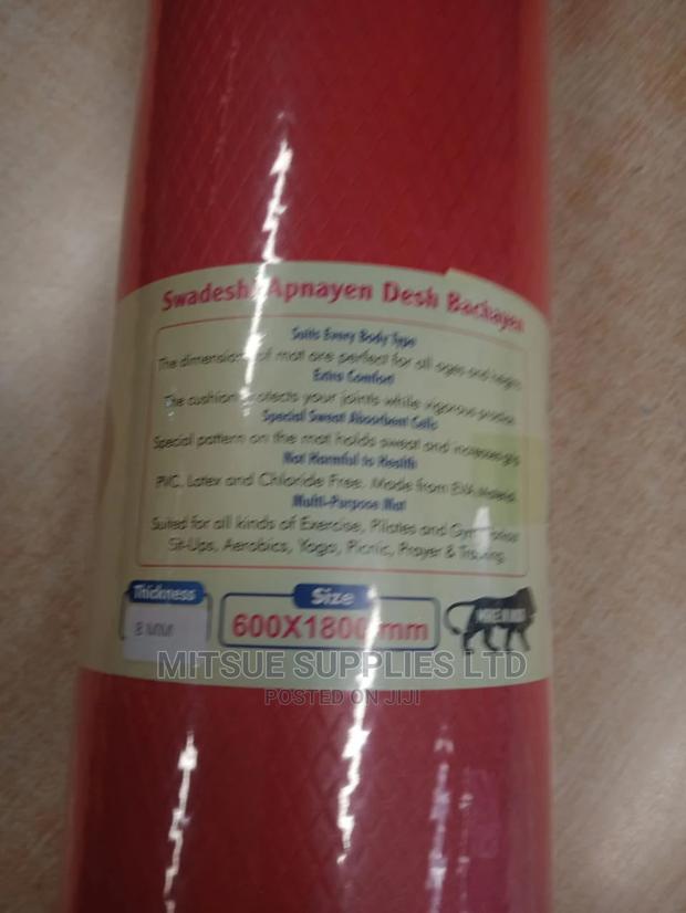 Yoga Mat 8MM Thick With Bag- Dusty Pink - thumbnail 3