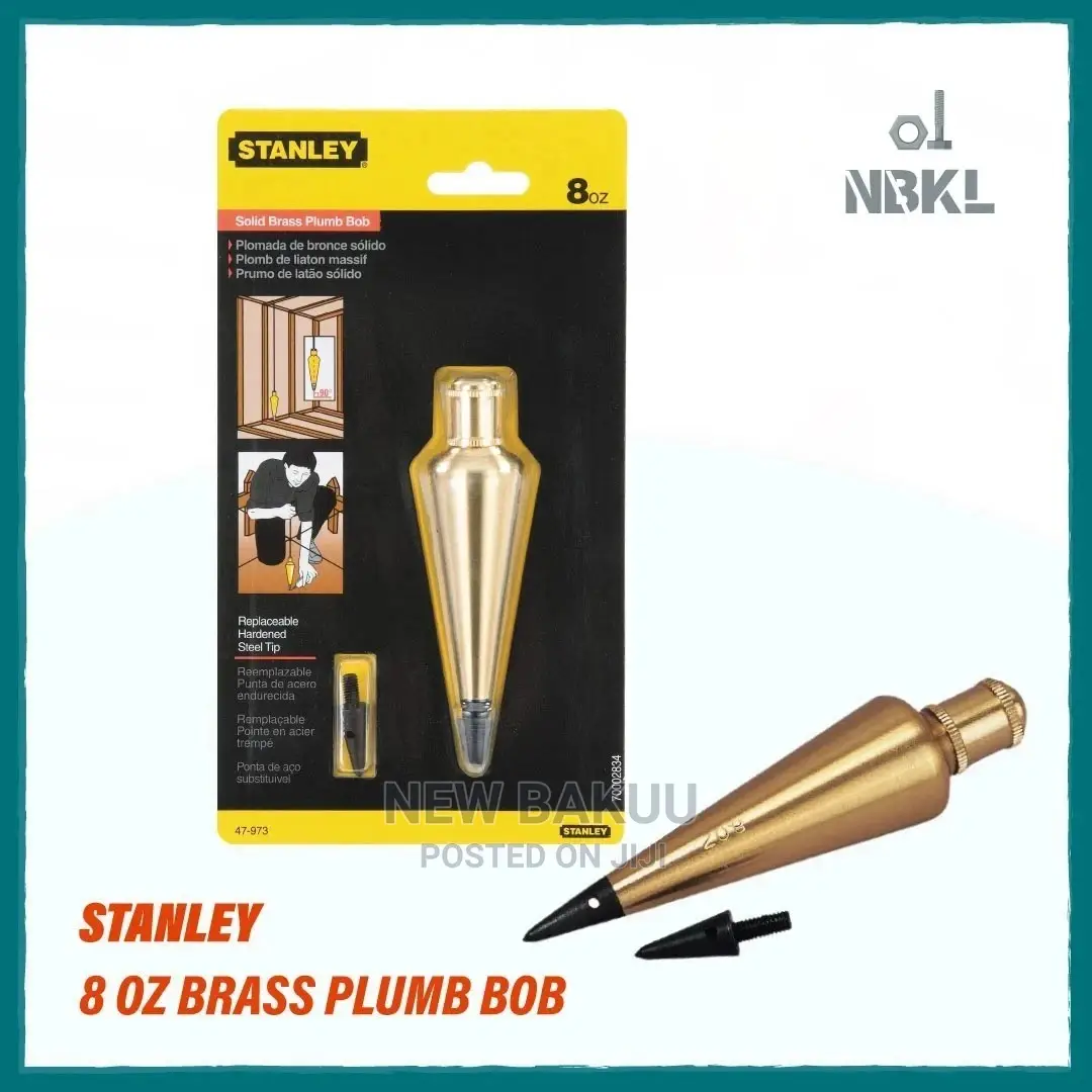 Stanley 8 Oz Brass Plumb Bob