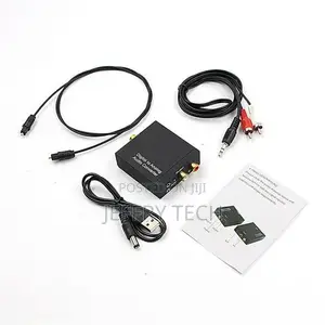 3.5mm Digital Coaxial Toslink Optical to Analog L/R RCA Audi
