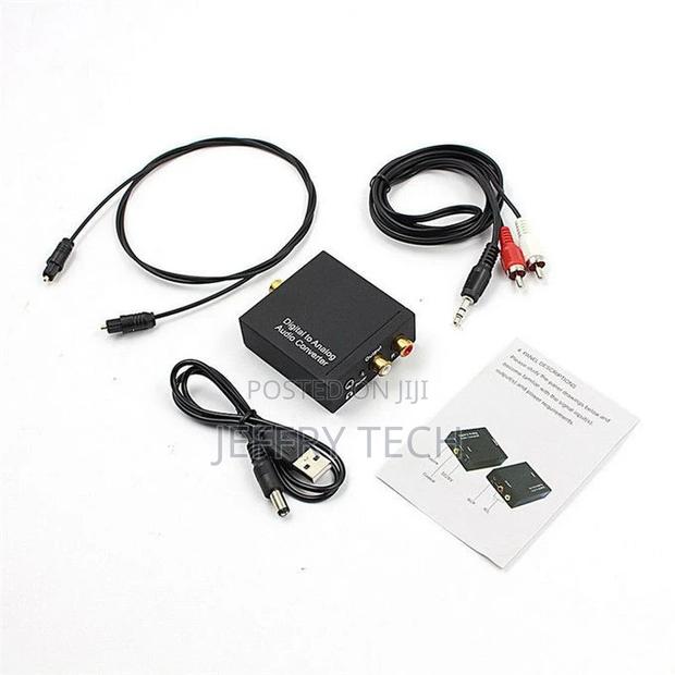 3.5mm Digital Coaxial Toslink Optical to Analog L/R RCA Audi