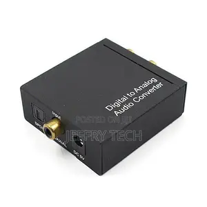 3.5mm Digital Coaxial Toslink Optical to Analog L/R RCA Audi