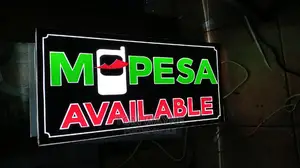 Unique Mpesa Shop Available Signage Made as You Wait