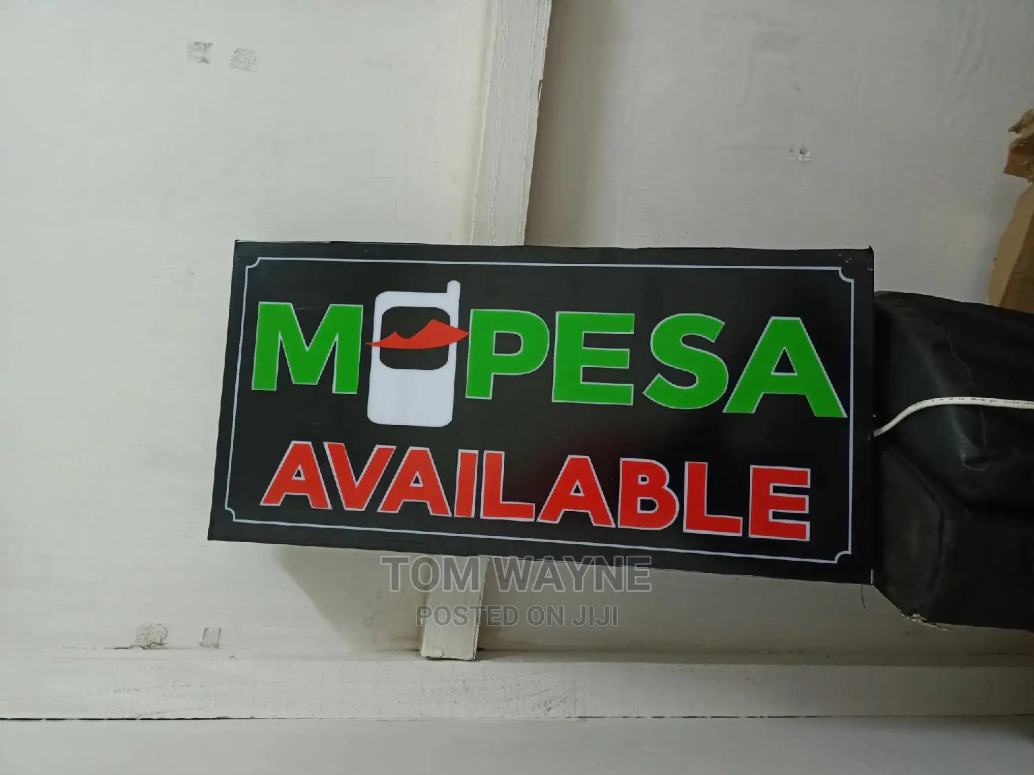 Mpesa Sign With Inbuilt Light That Can Be Turned on Off