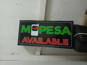 Mpesa Sign With Inbuilt Light That Can Be Turned on Off