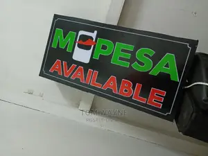 Mpesa Sign With Inbuilt Light That Can Be Turned on Off