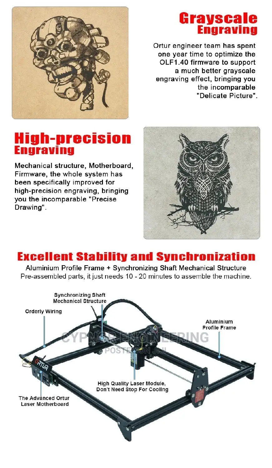 Laser Engraver 40watts ORTUR