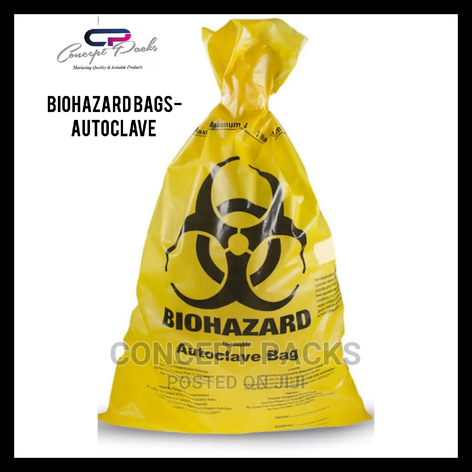 Biohazard Bags- Autoclave