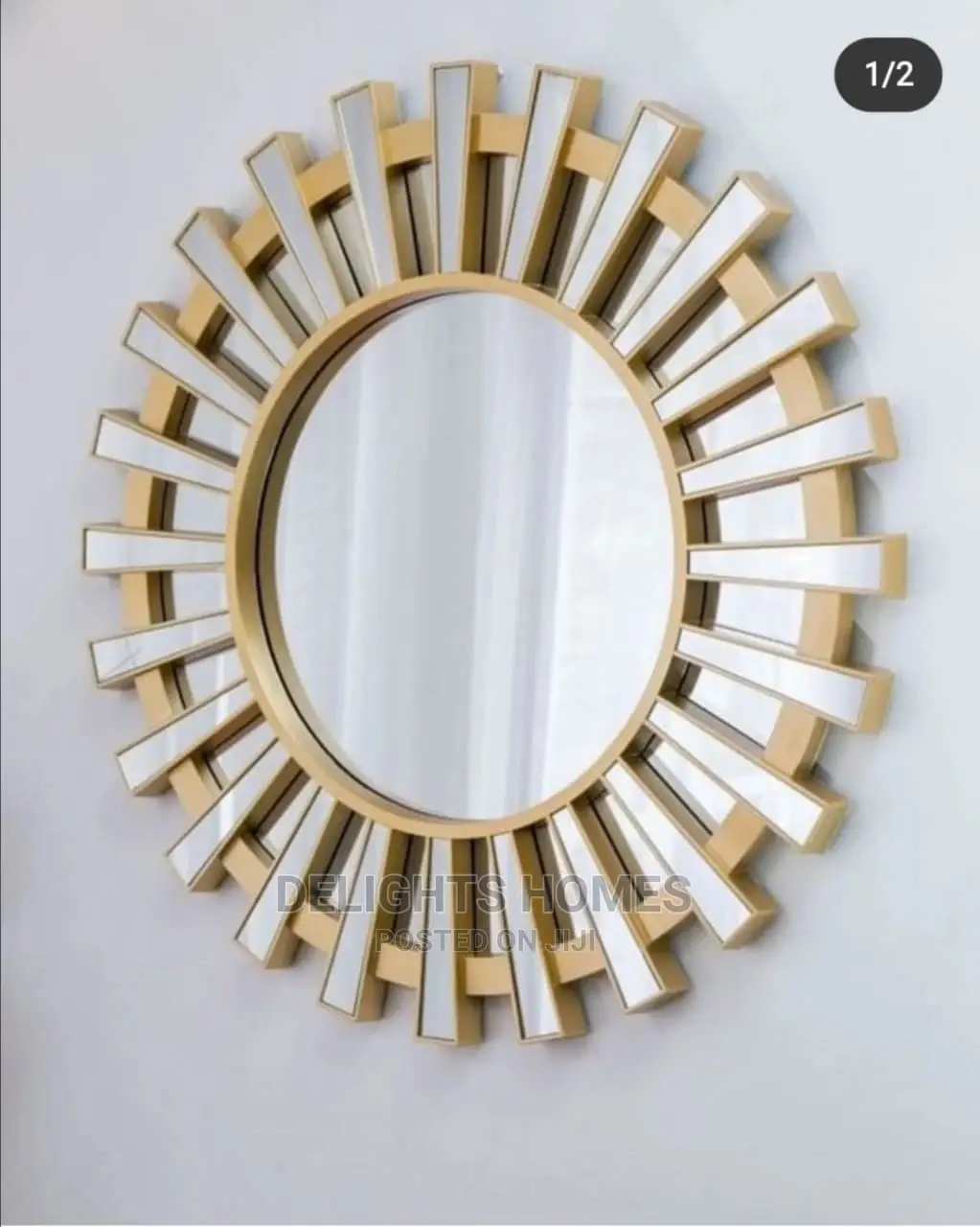 Flat Spike Decor Mirror*