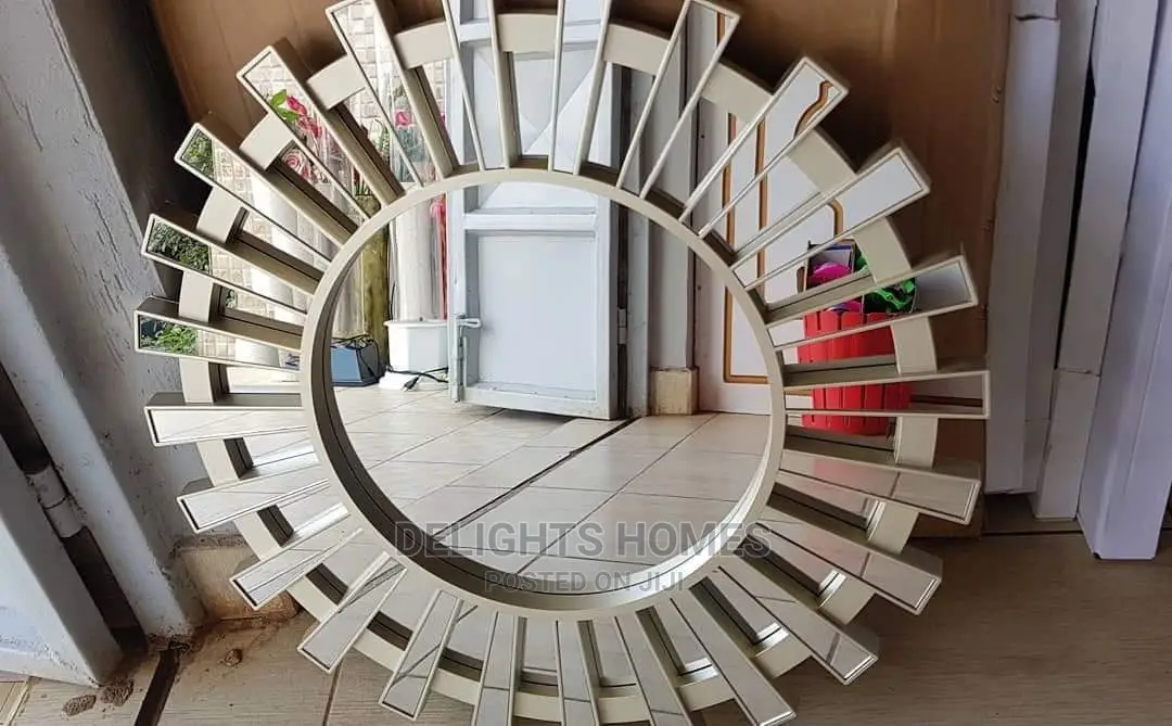 Flat Spike Decor Mirror*