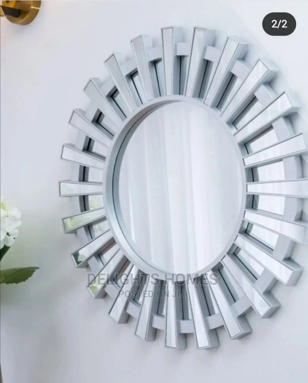 Flat Spike Decor Mirror*
