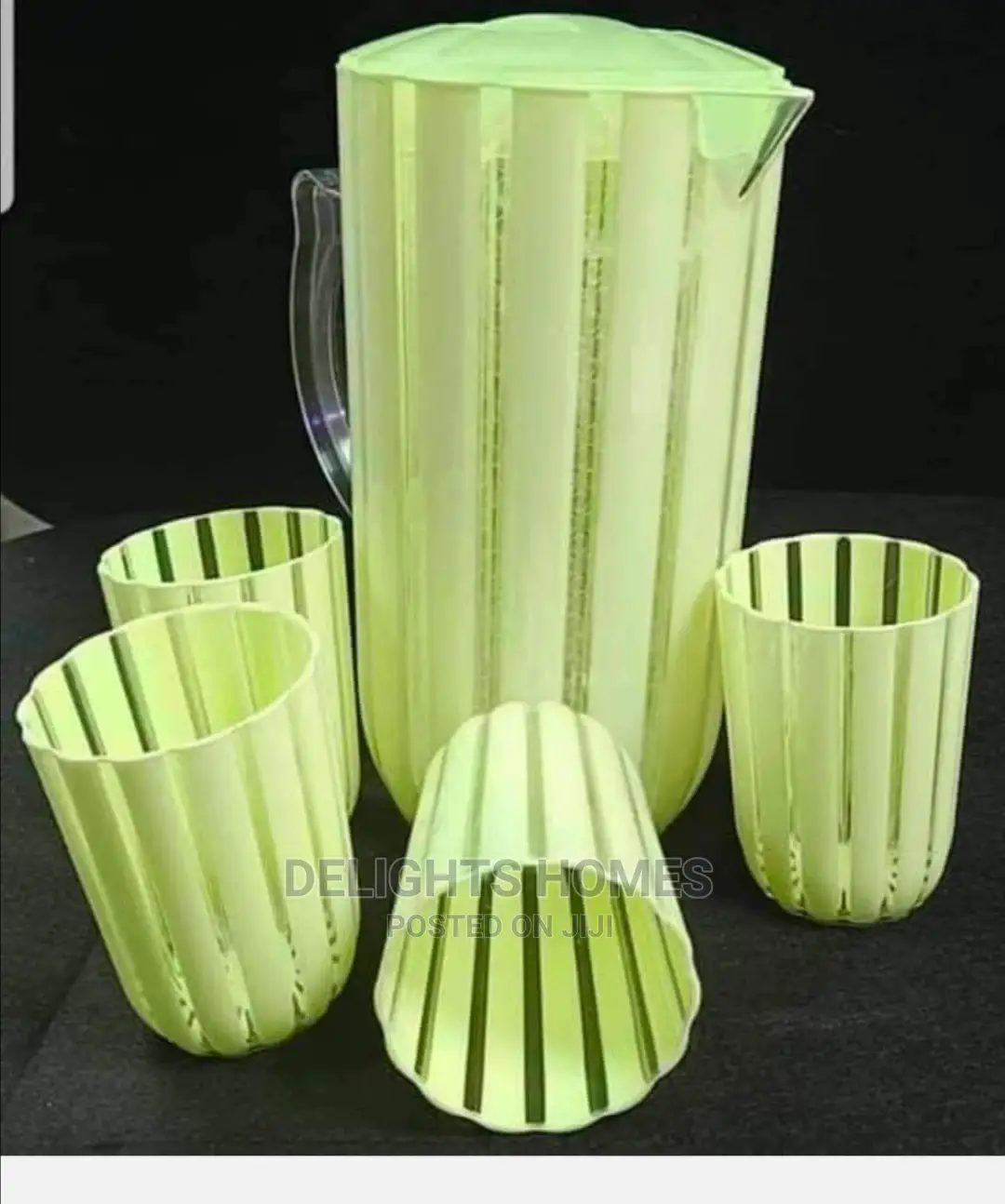 5 Pcs Unbreakable Acrylic Water/Juice Sets