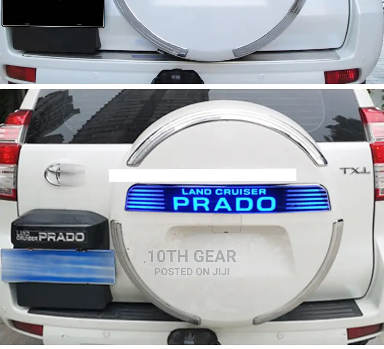 Prado Spare Tyre Cover Light Plate Moulding
