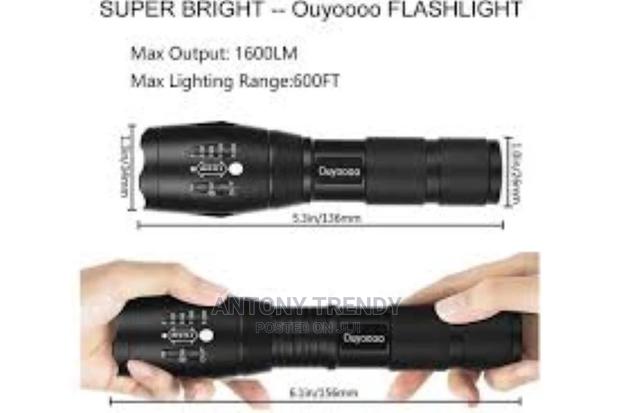 1 Pc HOT 50000LM XM L V6 Flashlight Aluminum Light Zoomable - main view