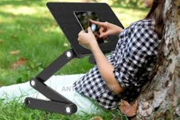 It Has 2 CPU COOLING FANS Adjustable Laptop Stand, RAINBEAN - main view