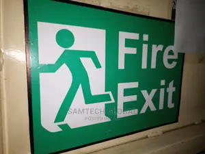 Fire Exit Signage Printing on a Board
