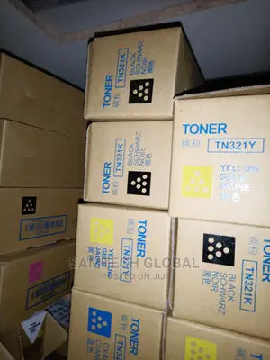 TN 321 Yellow and Black Toner for Konica C 224e/284e/364e