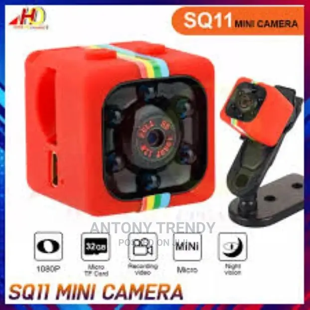 Red Colour SQ11 Mini Camera 1080P Night Vision Sport Mini DV
