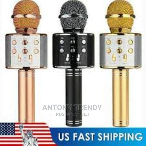 Wireless Karaoke Mic Microphone With Portable Bluetooth Spea - main view