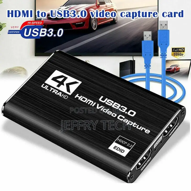 4K HDMI to USB 3.0 Video Capture Card Dongle 1080p Game Live
