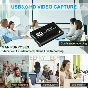 4K HDMI to USB 3.0 Video Capture Card Dongle 1080p Game Live