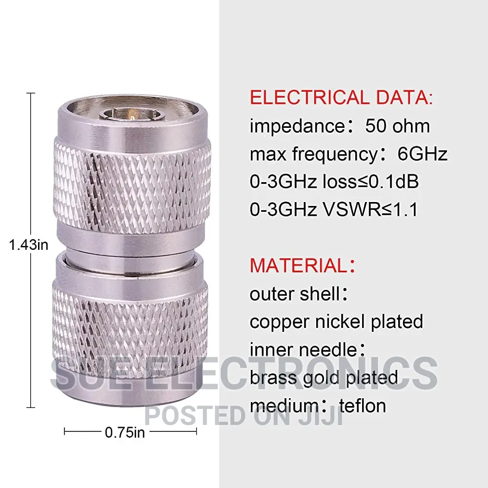 N Type Connectors N-Male to N-Male Adapter