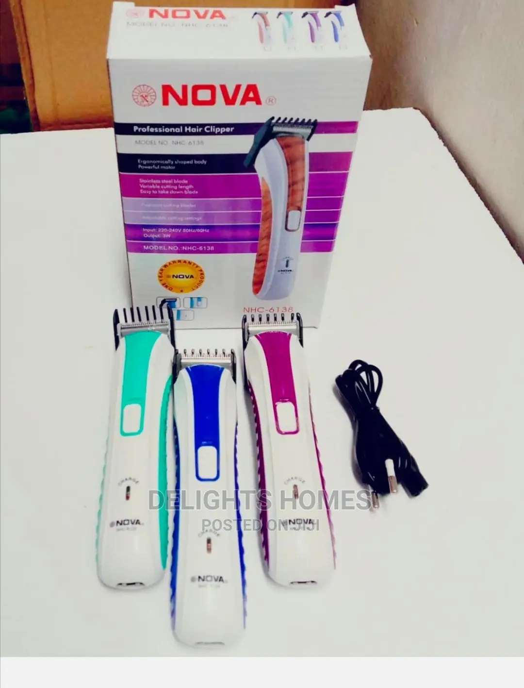 *Nova AC Rechargeable Hair Clipper*