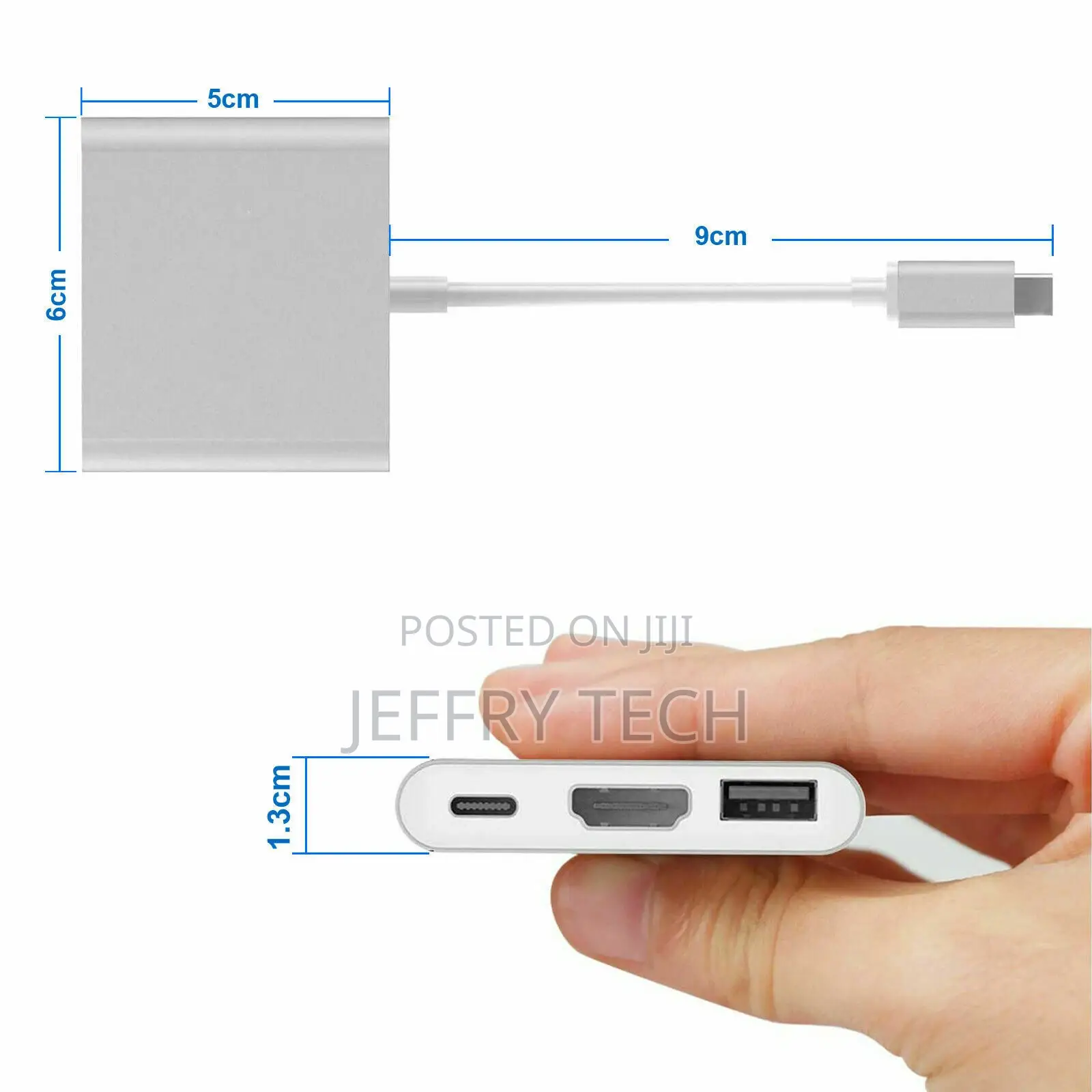 3 IN 1 USB 3.1 Type-C USB-C to Female HUB 4K HD HDMI Data Ch