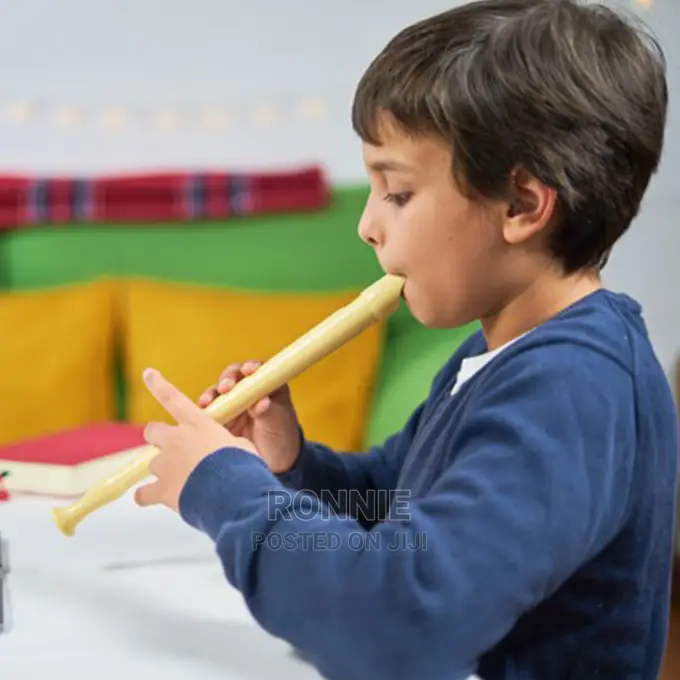 Educational 8 Holes Recorder Flute For School Kids - Ivory