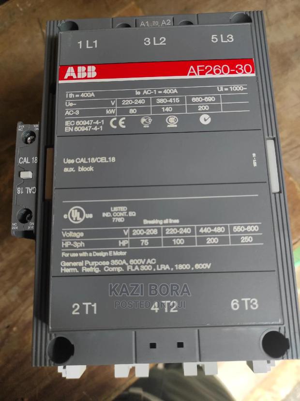 ABB AC/DC Contactor, 350amps 3pole