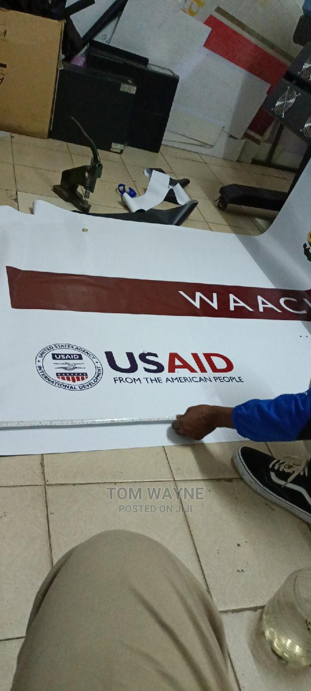 We Print Large Format Banners on Satin and Banner Material