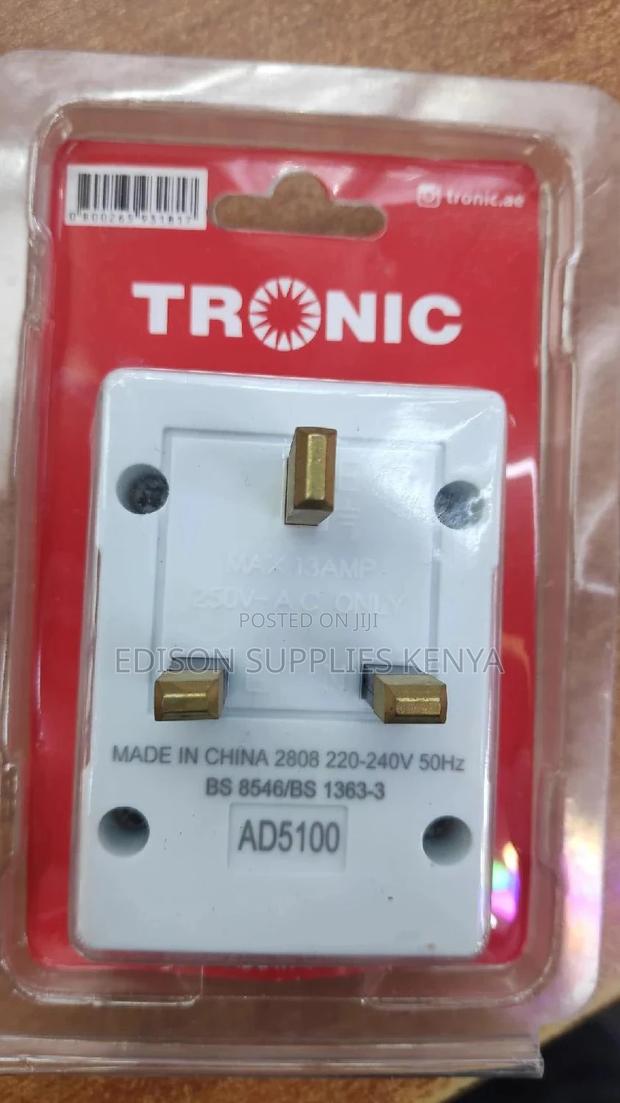 Multiplug Adaptors Tronic 3way Extension Socket Bestquality - thumbnail 4