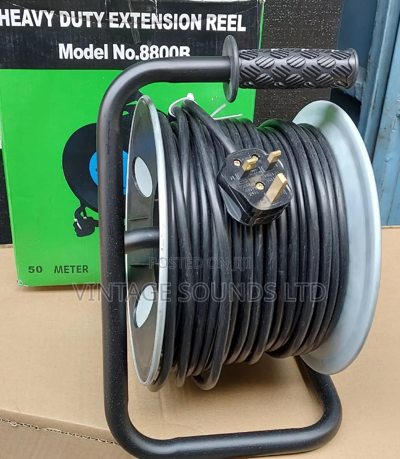 50meters 2.5 Heavy Duty Power Extension Cable Cord Reel