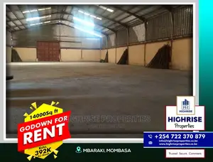 14000 Sq Ft Godown for Rent in Mombasa