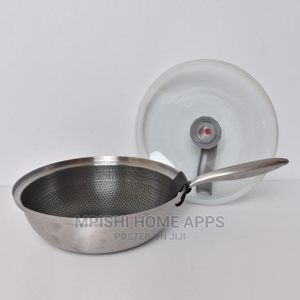 Honeycomb Stainless Steel Non-Stick Woks - thumbnail 2