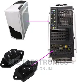 Screw Mount 3 Pins Power Plug