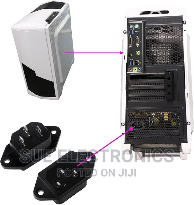 Screw Mount 3 Pins Power Plug - thumbnail 3